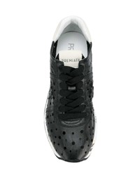 Baskets basses en cuir noires Premiata