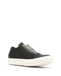 Baskets basses en cuir noires Rick Owens