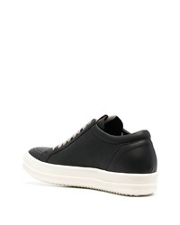 Baskets basses en cuir noires Rick Owens