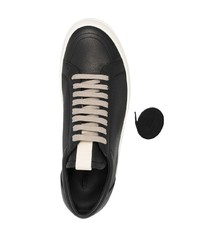 Baskets basses en cuir noires Rick Owens