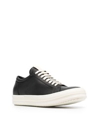 Baskets basses en cuir noires Rick Owens