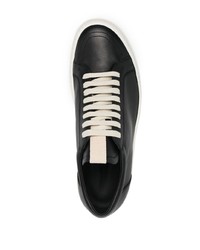 Baskets basses en cuir noires Rick Owens