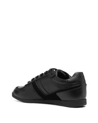 Baskets basses en cuir noires BOSS