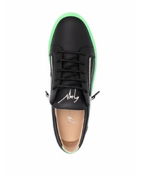 Baskets basses en cuir noires Giuseppe Zanotti