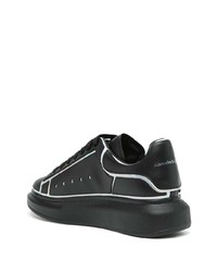 Baskets basses en cuir noires Alexander McQueen