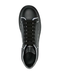 Baskets basses en cuir noires Alexander McQueen