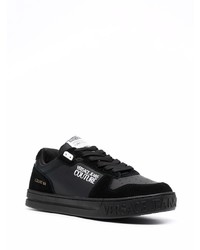 Baskets basses en cuir noires VERSACE JEANS COUTURE