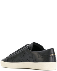 Baskets basses en cuir noires Saint Laurent