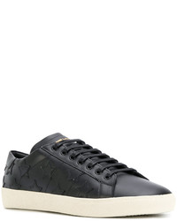 Baskets basses en cuir noires Saint Laurent