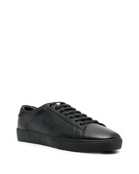 Baskets basses en cuir noires Saint Laurent