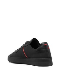 Baskets basses en cuir noires Filling Pieces