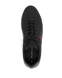 Baskets basses en cuir noires Filling Pieces