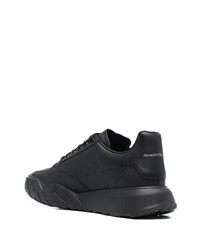 Baskets basses en cuir noires Alexander McQueen