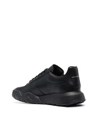 Baskets basses en cuir noires Alexander McQueen