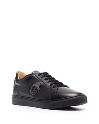 Baskets basses en cuir noires Billionaire