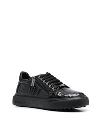 Baskets basses en cuir noires Baldinini