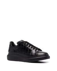 Baskets basses en cuir noires Alexander McQueen