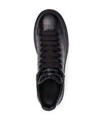 Baskets basses en cuir noires Alexander McQueen