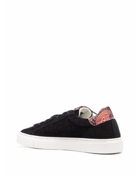 Baskets basses en cuir noires Hide&Jack