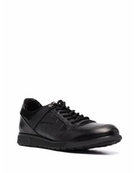 Baskets basses en cuir noires Casadei