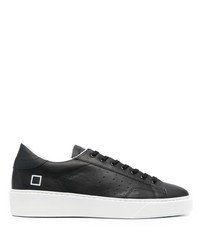 Baskets basses en cuir noires D.A.T.E