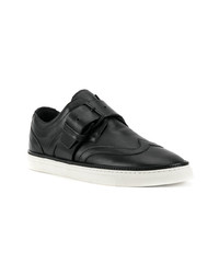 Baskets basses en cuir noires DSQUARED2