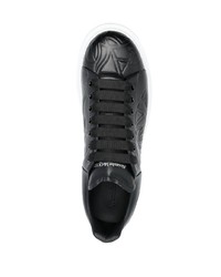 Baskets basses en cuir noires Alexander McQueen