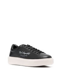 Baskets basses en cuir noires Karl Lagerfeld