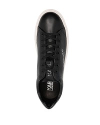 Baskets basses en cuir noires Karl Lagerfeld