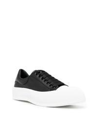 Baskets basses en cuir noires Alexander McQueen