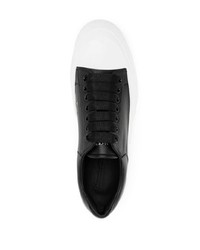 Baskets basses en cuir noires Alexander McQueen