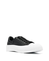 Baskets basses en cuir noires Alexander McQueen