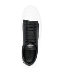 Baskets basses en cuir noires Alexander McQueen