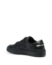 Baskets basses en cuir noires BOSS