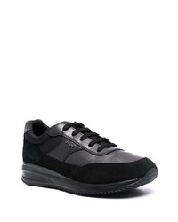 Baskets basses en cuir noires Geox