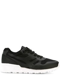 Baskets basses en cuir noires Diadora