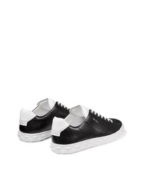 Baskets basses en cuir noires Jimmy Choo