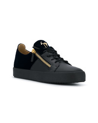 Baskets basses en cuir noires Giuseppe Zanotti Design