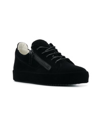 Baskets basses en cuir noires Giuseppe Zanotti Design