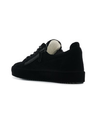 Baskets basses en cuir noires Giuseppe Zanotti Design