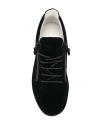 Baskets basses en cuir noires Giuseppe Zanotti Design