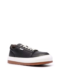 Baskets basses en cuir noires Sunnei