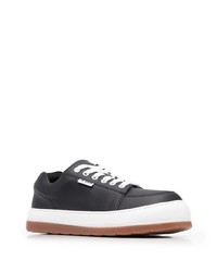 Baskets basses en cuir noires Sunnei