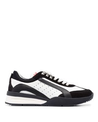 Baskets basses en cuir noires DSQUARED2