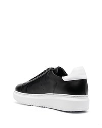 Baskets basses en cuir noires Scarosso