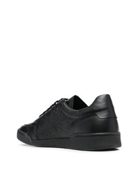 Baskets basses en cuir noires Sandro