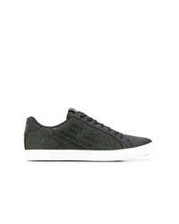 Baskets basses en cuir noires Ea7 Emporio Armani