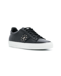 Baskets basses en cuir noires Philipp Plein