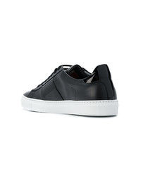 Baskets basses en cuir noires Philipp Plein