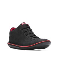 Baskets basses en cuir noires Camper